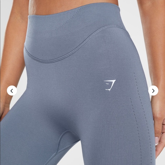 Gymshark Sweat Seamless Leggings size XS, Evening Blue - Picture 4 of 4